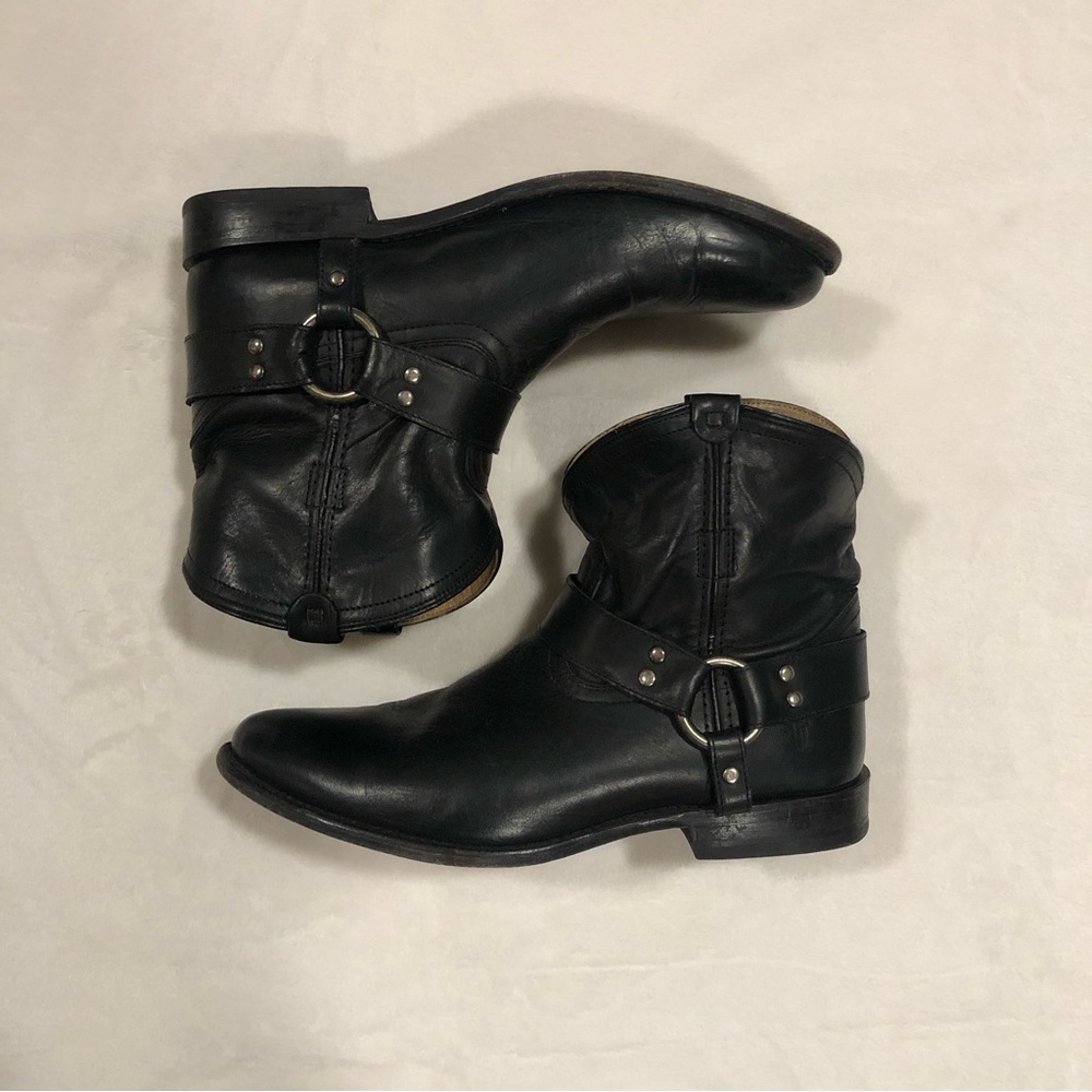 FRYE - Wyatt harness short motorcycle boots - 10